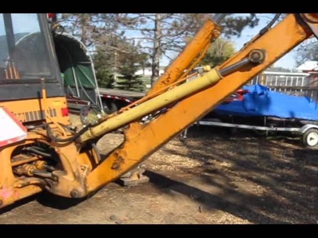 Boom Lock Instructional Video  Case backhoe 580 series