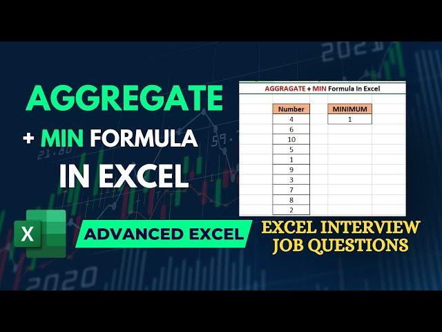 AGGREGATE + MIN Formula In Excel #excel #exceltips #exceltutorial #msexcel #microsoftexcel