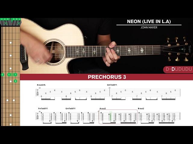 Neon Guitar Cover John Mayer |Tabs + Chords|