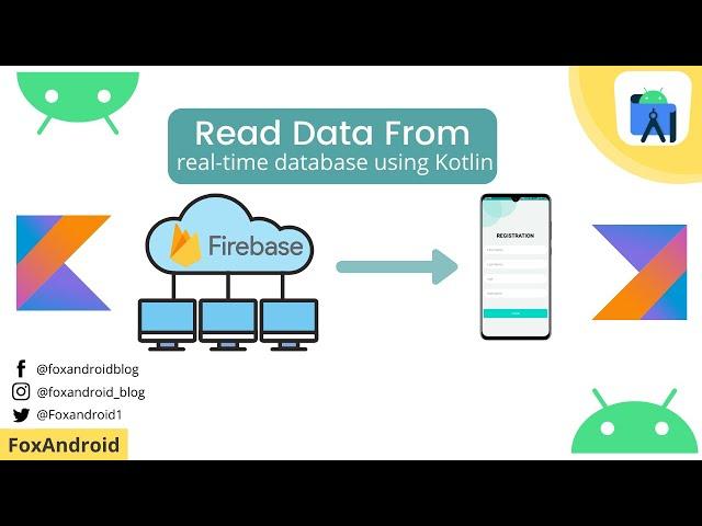 How to Retrieve Data from Firebase Database using Kotlin | Realtime Database | Kotlin