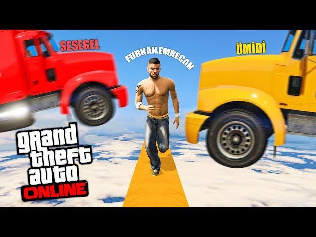 KAMYONLAR VS KOŞUCULAR ! - GTA 5 Online (FurkanYamanHD,Sesegel,Umidi)