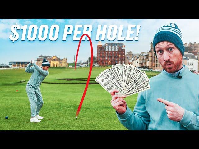 I Played The Old Course For $1,000 a Hole!! Every Shot Shown!