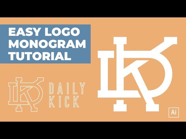 How to make a Monogram Logo in Illustrator : Tutorial