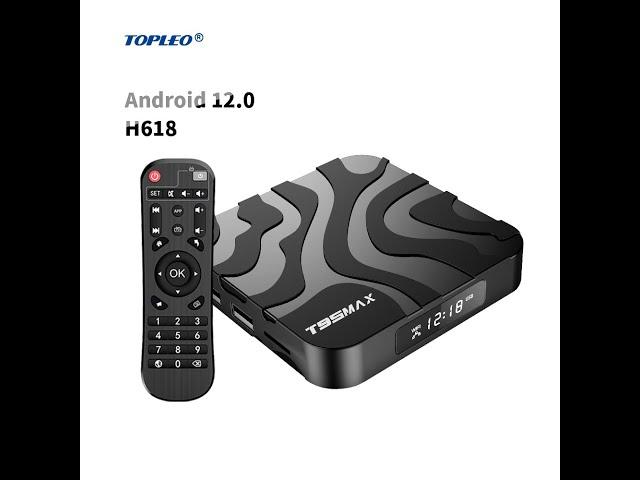 Topleo Support 6k wifi 6 Hd T95 max Android Tv Box 4gb Ram android 12 2gb 16gb smart tv box