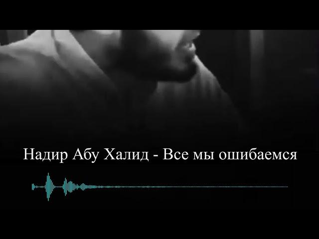 Надир абу Халид - Все мы ошибаемся