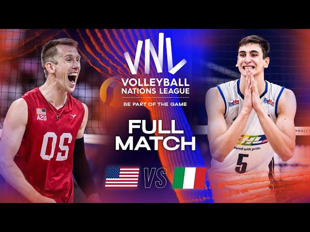  USA vs.  ITA - Legendary Full Match | Semifinals | Men's VNL 2023