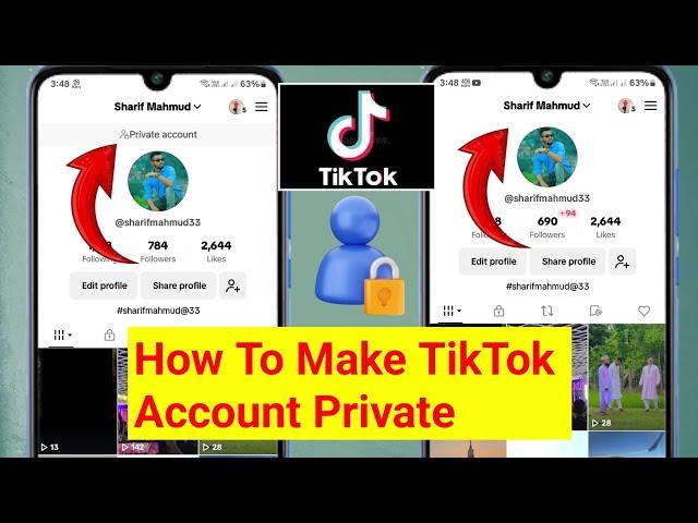 How To Make Tik Tok Account Private 2024 | How to Lock Your TikTok Profile