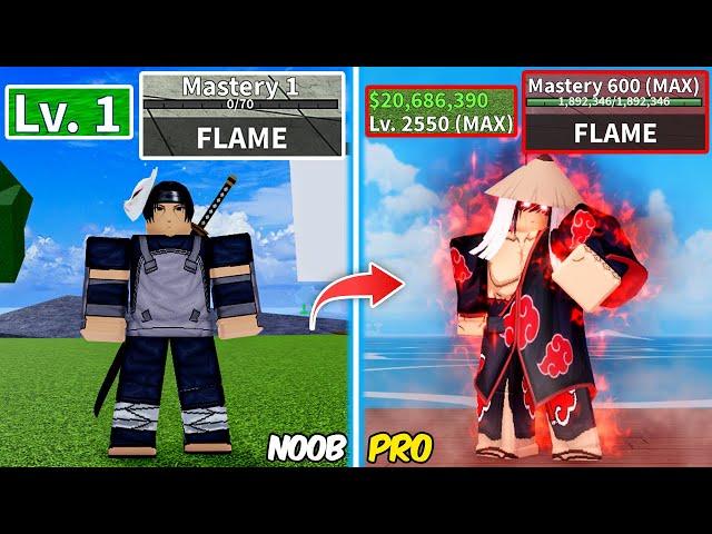 Beating Blox Fruits as Uchiha Itachi ! Lvl 0 to Max Lvl Full Human v4 Noob to Pro in Blox Fruits !