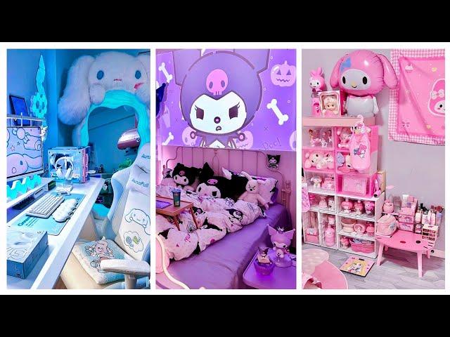 Kuromi VS Cinnamoroll VS My Melody Room Makeover Sanrio Bedroom Decorating ideas   #cindyasmr