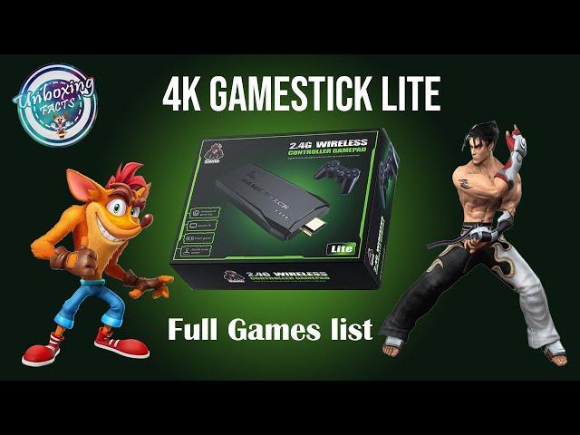 Full Games list of 4K Gamestick lite.