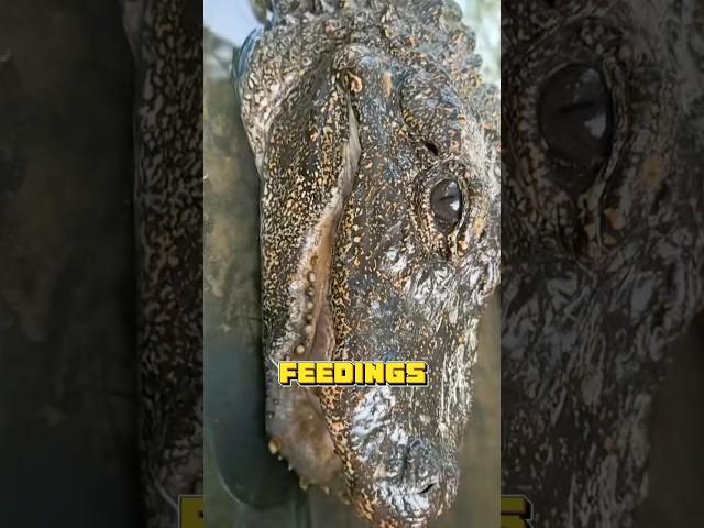 A very stupid crocodile has made friends with a human. #supermemo #crocodile #animals #shorts