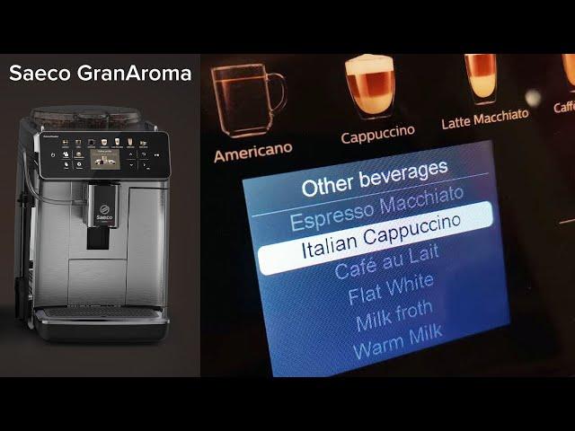 Italian Cappuiccino on Saeco GranAroma: settings and brewing