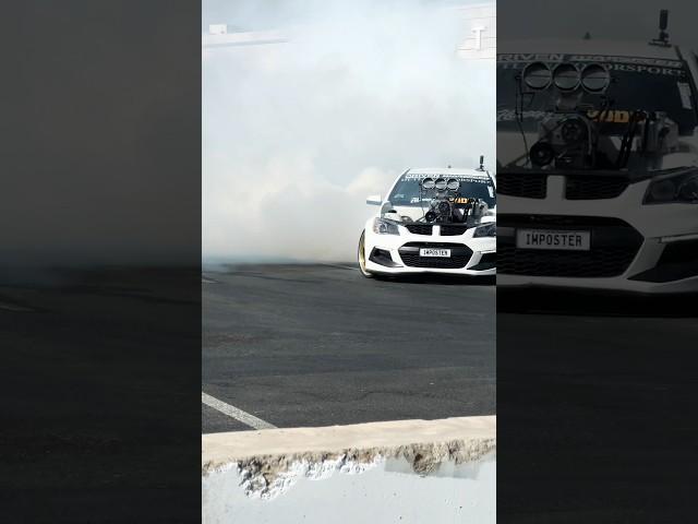 1500 hp monster of a car at SEMA 2024,taring tires  on the pitch #burnout #drift #semashow