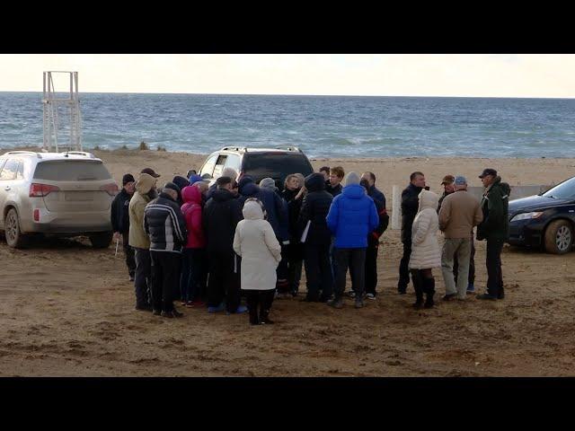 Незаконная застройка пляжа у села Уютное (Крым) 03.02.2020