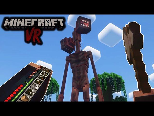 Minecraft VR with SIRENHEAD