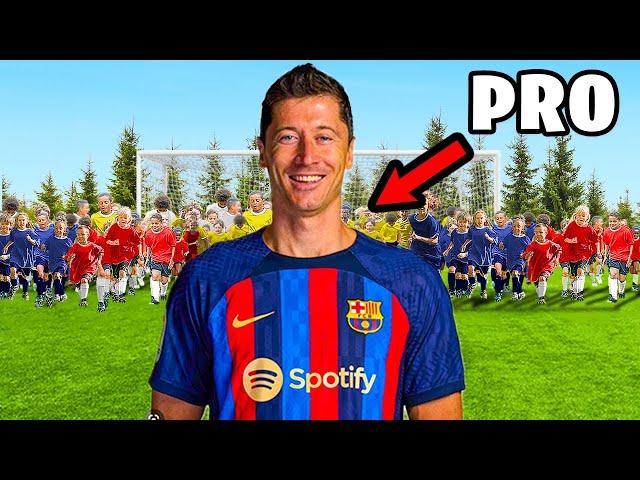 100 KIDS vs. 1 PRO In A Football Match!