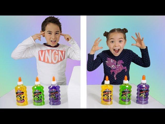 Twin Telepathy Slime Challenge! Schwester vs Bruder | Ist sie mein Schleim Zwilling? | Johann Loop