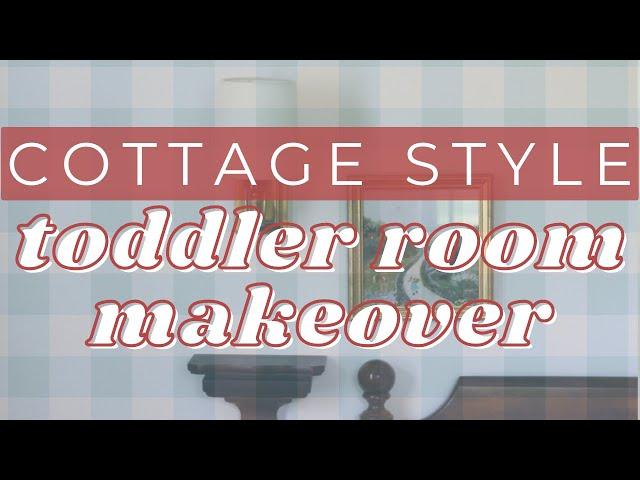 Simple Cottage Inspired Girl Room Makeover (the color she chose was not what I expected)