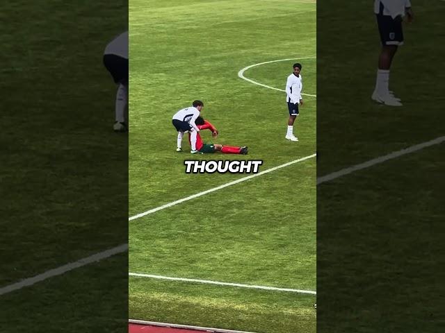 Cristiano Jr got injured in the match against England. 