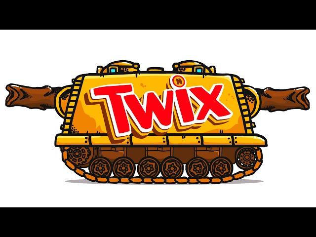 Twix танк и другие танки из еды - Танковая дичь (анимация)