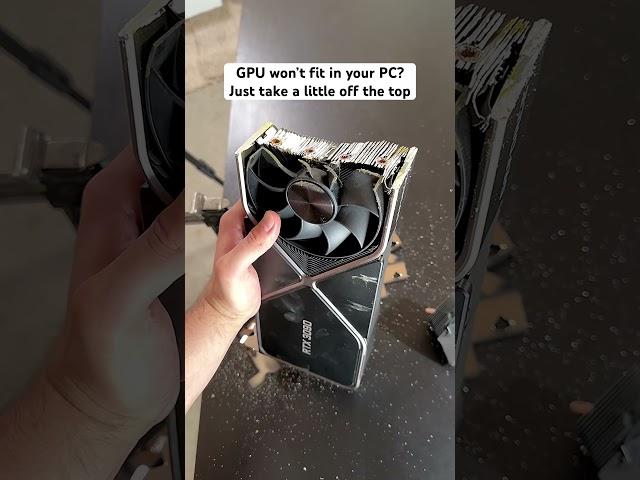 Fit large GPU in small PC (easy trick)