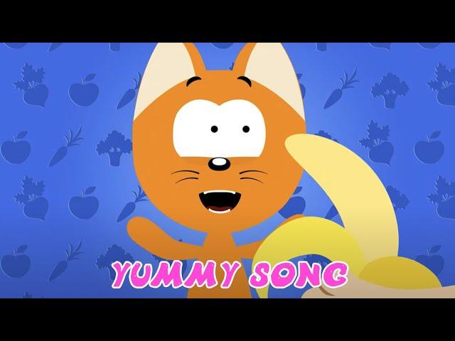 YUMMY SONG  Nursery Songs For Kids  Meow Meow Kitty Song