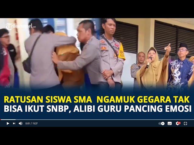 Viral Ratusan Siswa SMA  Ngamuk Gegara Tak Bisa Ikut SNBP, Alibi Gurunya Pancing Emosi
