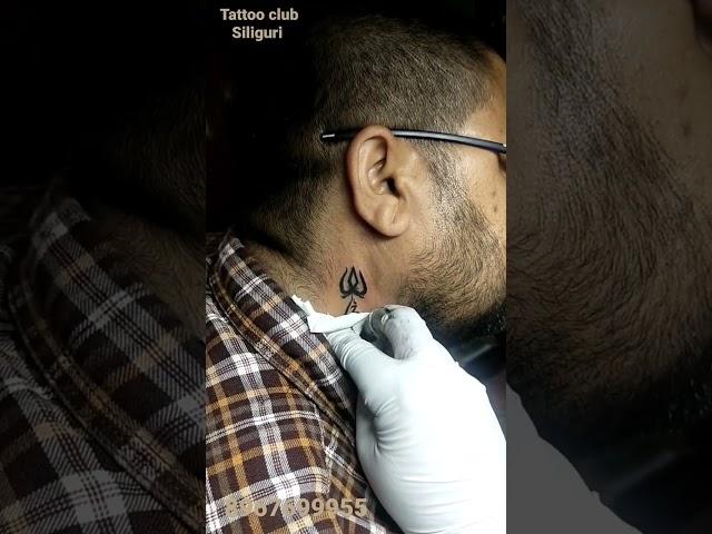 neck tattoo designs.#om #shiba #spritual #tattoo #ink #shortvideo #shorts #bholanath #like and subsc