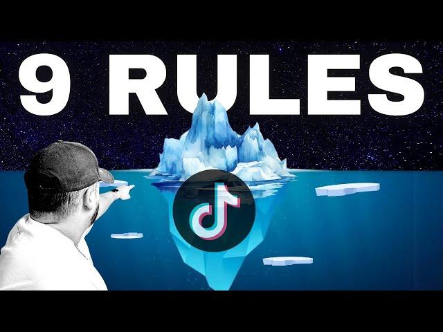 The 9 RULES for growing on Tiktok (ranked MOST to LEAST known)