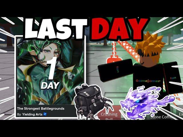 LAST DAY BEFORE SUIRYU FREE AND KJ AND CHILD EMPEROR UPDATE!! | The Strongest Battlegrounds