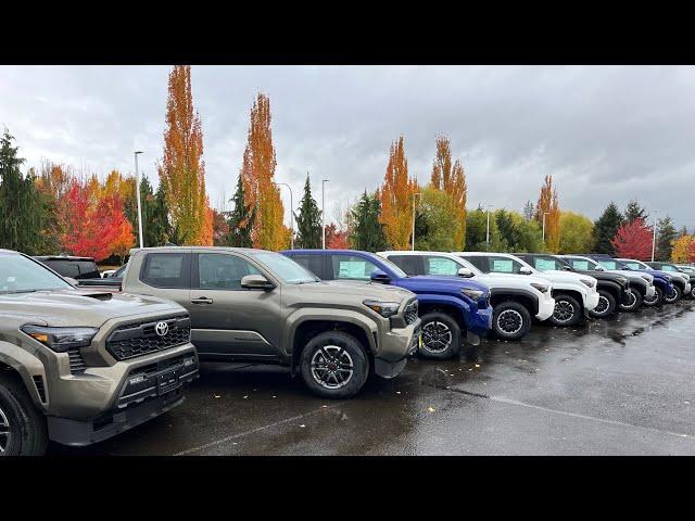 10,000 off 2024 Toyota Tacomas dealerships have turned into new truck graveyards ￼!