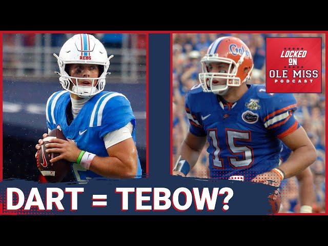 Jaxson Dart has Ole Miss thinking 2008, Tim Tebow with Florida on deck | Ole Miss Rebels Podcast