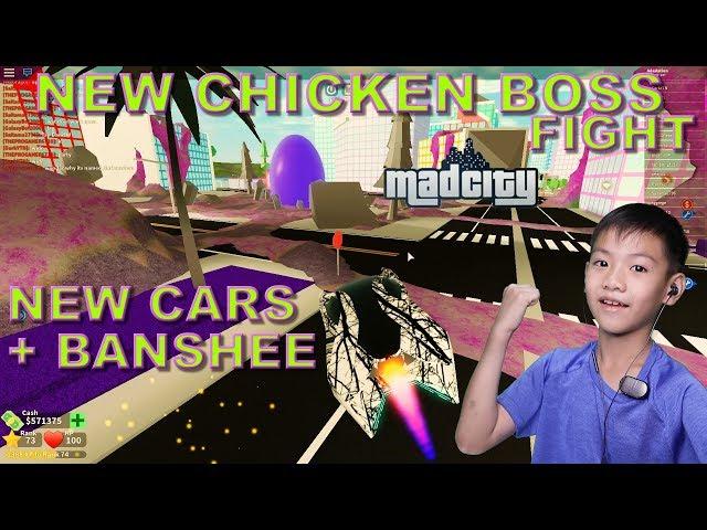 NEW CHICKEN BOSS FIGHT! NEW TANKS + BANSHEE! | ROBLOX MAD CITY