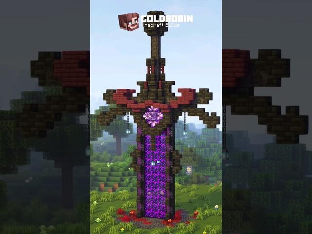 Minecraft Nether Sword Portal  #shorts