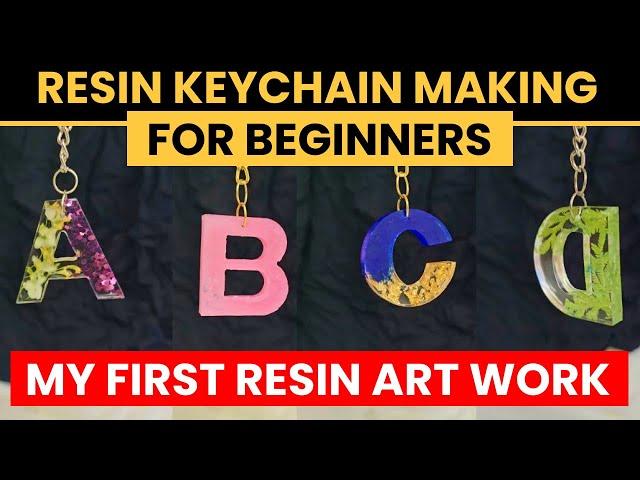 Trying Resin Art First Time Resin Art for Beginners️Resin Keychain Making Resin Photo Frame