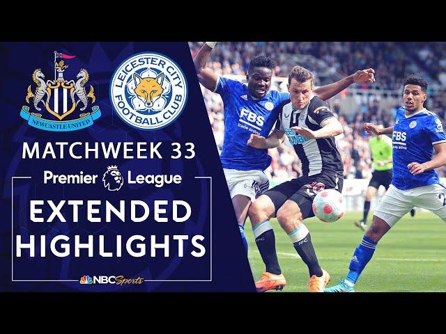 Newcastle United v. Leicester City | PREMIER LEAGUE HIGHLIGHTS | 4/17/2022 | NBC Sports