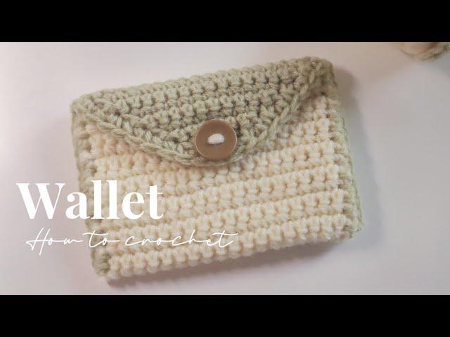 Crochet Wallet , coin purse , card holder | easy pattern | Step by step