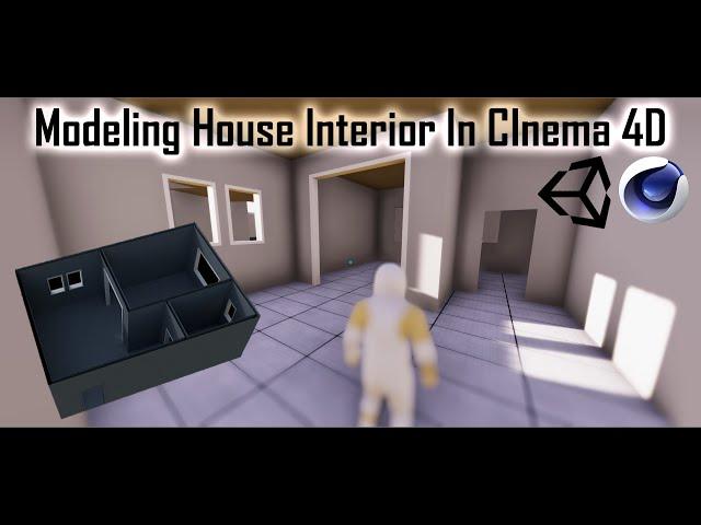 Modeling House Building Interior In Cinema 4D For Game (Environment art)