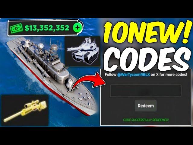 Halloween!!️Update ALL WORKING CODES FOR WAR TYCOON IN 2024 | ROBLOX WAR TYCOON CODES