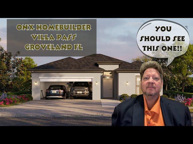 ONX Homebuilder Near Clermont Florida New Construction Model Home Tour! Villa Pass In Groveland Fl!