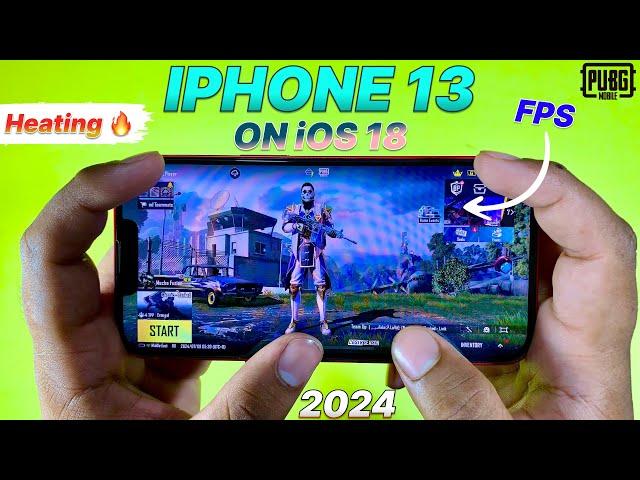 iPhone 13 PUBG Test After Update iOS18Heating,FPS,Battery,Gyro| 2024