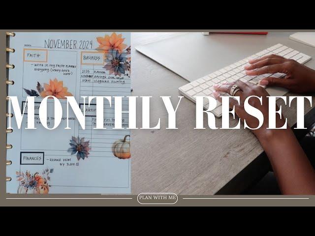 November Monthly Reset in my Planner #monthlyreset #monthlyplanwithme