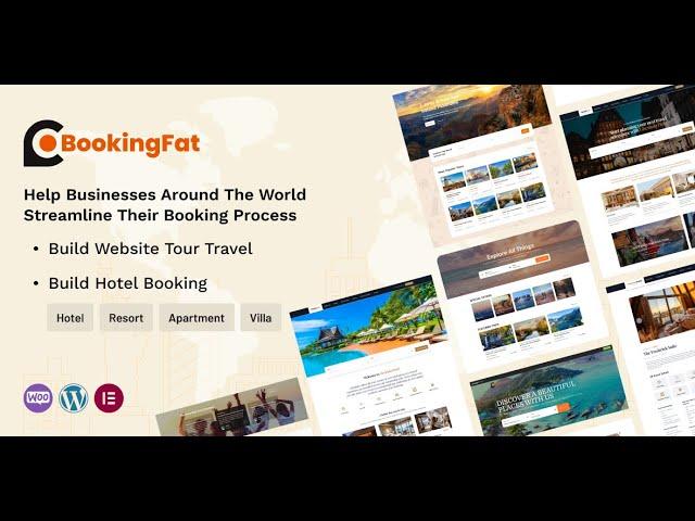 Booking Fat WooCommerce - Tour - Hotel Booking Plugin  - Best Elementor [Part 1]