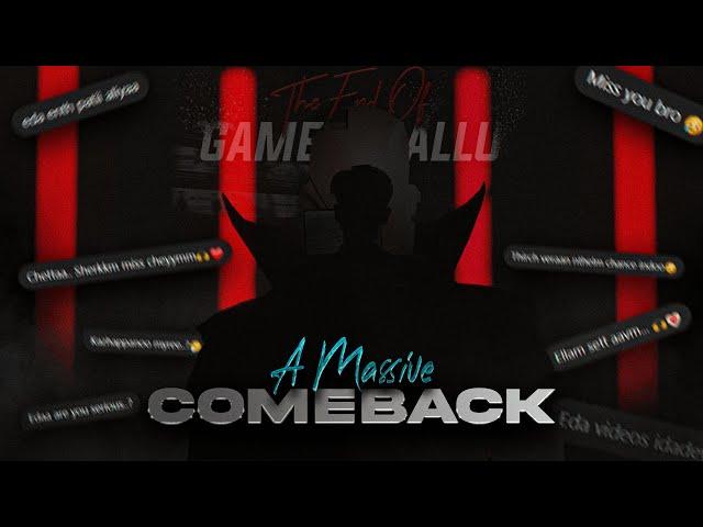 A Massive Comeback | Editing കണ്ടു ഞെട്ടി Viewers | Gamer Mallu