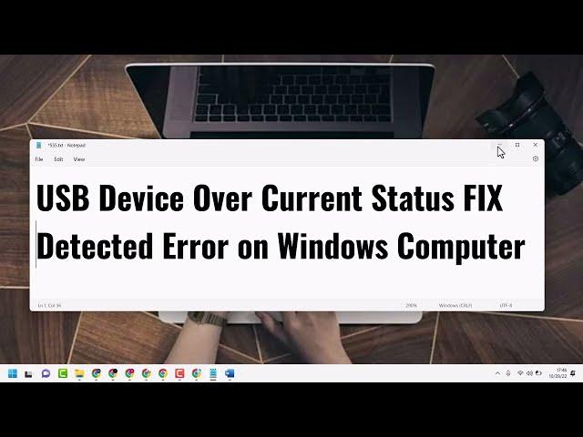 FIX USB Device Over Current Status Detected Error on Windows Computer