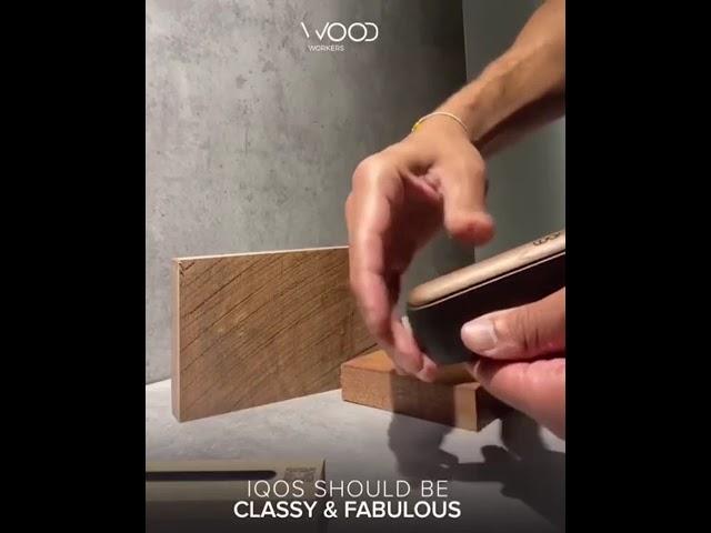 The first Personalized iQos Wooden Door, at Wood Workers