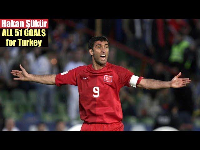 Hakan Sukur ◉ All 51 Goals for Turkey 