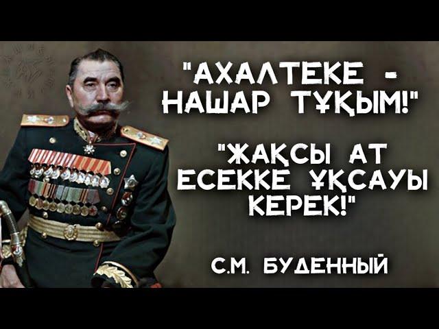 С. Буденный Не Үшін АХАЛТЕКЕ тұқымын ЖАМАНДАДЫ - Жылқы Жайлы