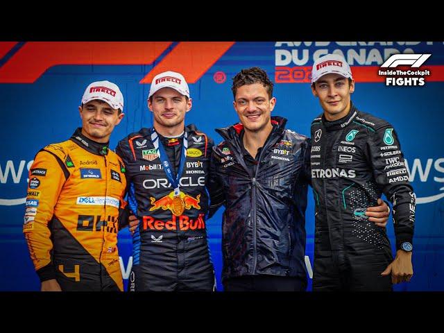 Max Verstappen vs Lando Norris vs George Russell | 2024 Canadian Grand Prix