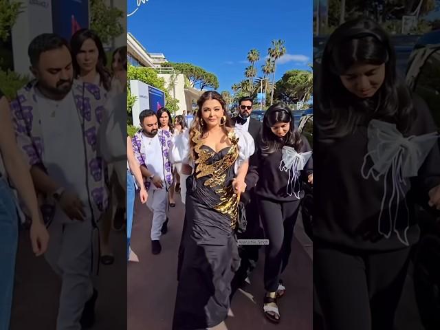 Aishwarya Rai along with her Daughter at Cannes 2024 redcarpet #aishwarya #cannes #bollywood